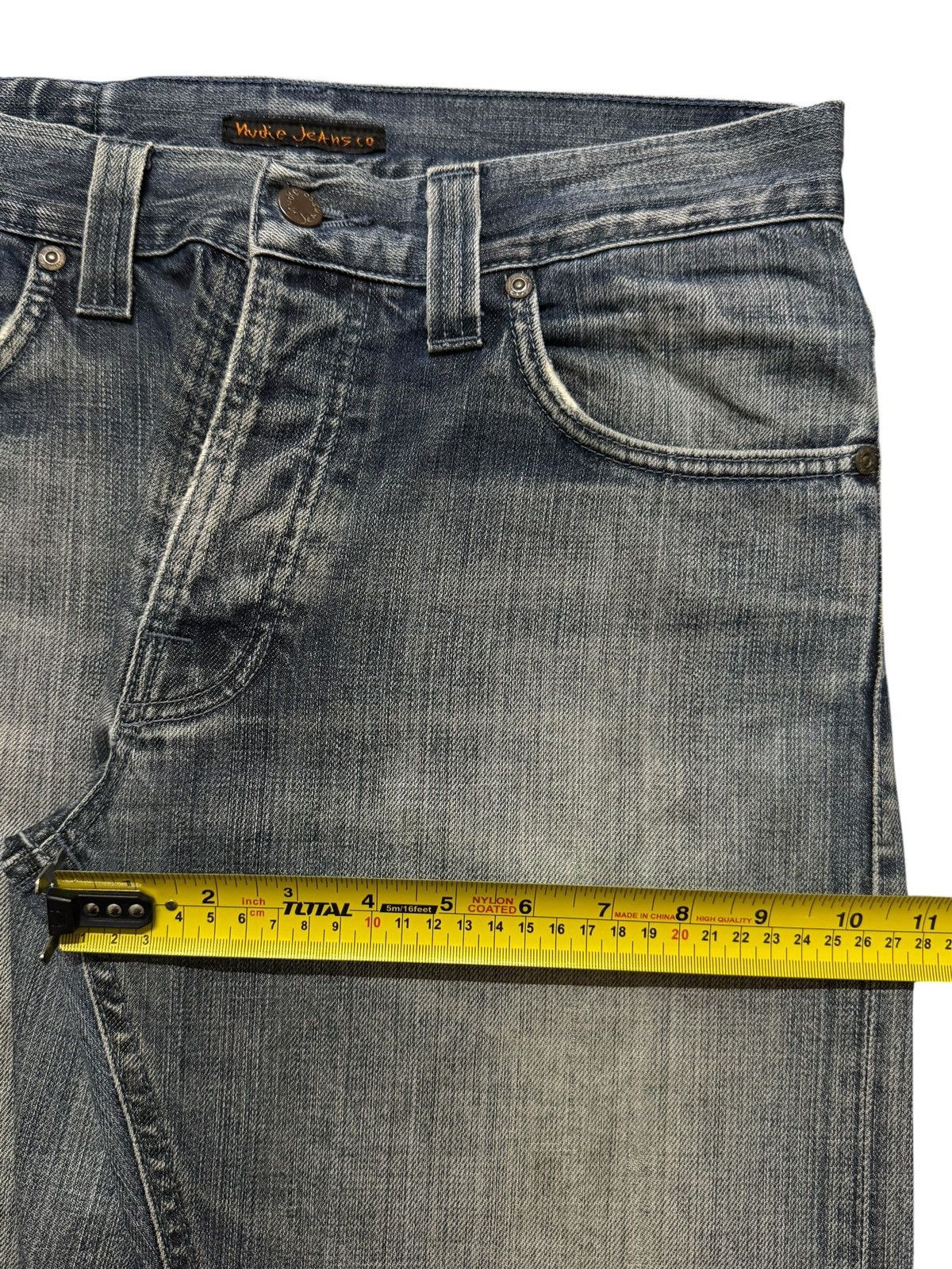 Nudie Jeans Vintage Y2K Nudie Italy Regular Ralf Faded Wash Distressed Size US 31 - 13 Thumbnail