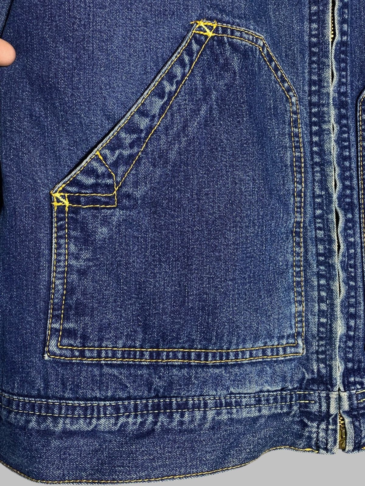 Diesel Vintage 00s Diesel Sherpa Washed Denim Jacket Y2k Style Size M / US 6-8 / IT 42-44 - 5 Thumbnail