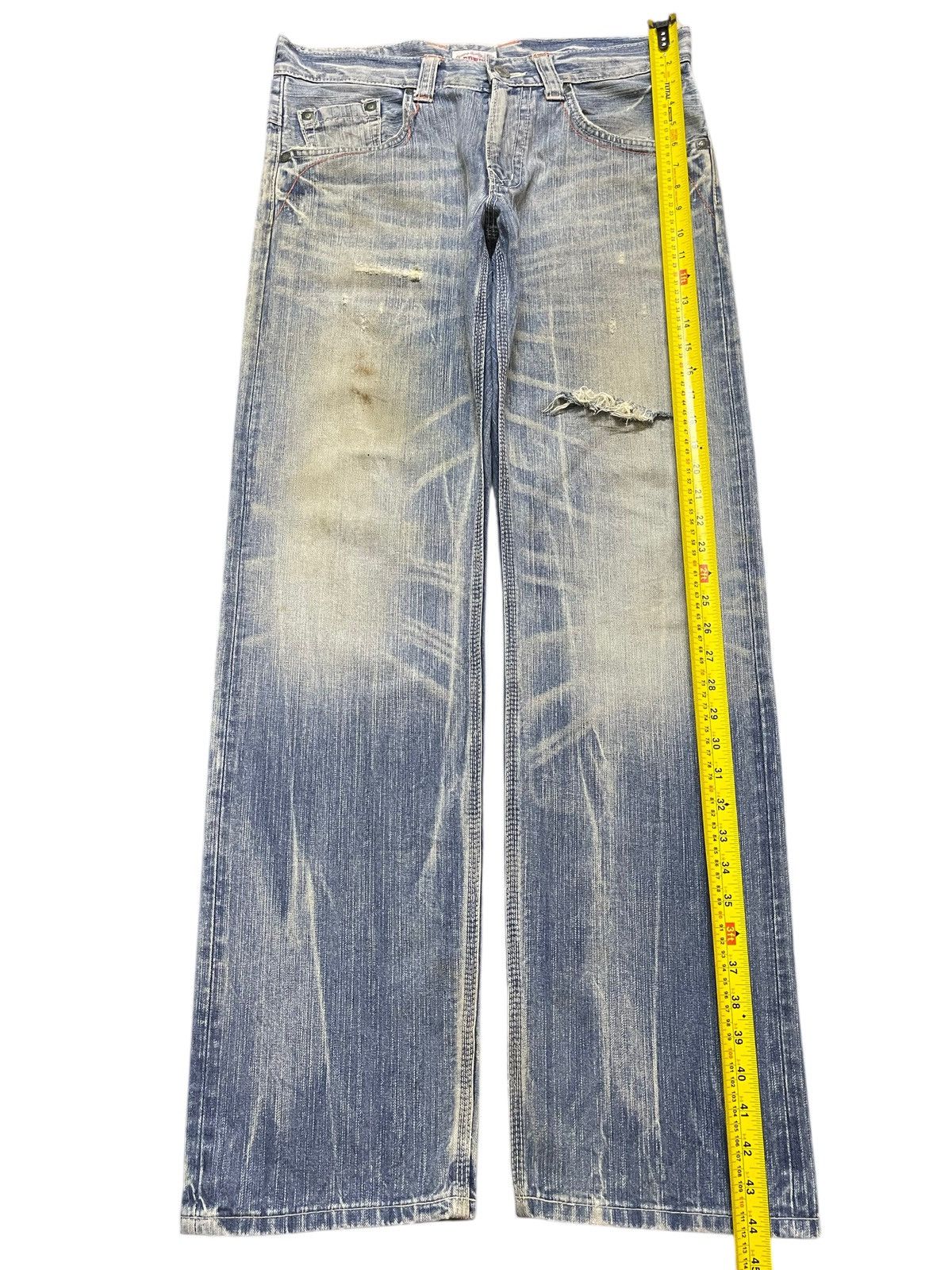 Edwin Edwin XV Exclusive Vintage Mud Wash Whisker Distress Loose Size US 34 / EU 50 - 13 Thumbnail