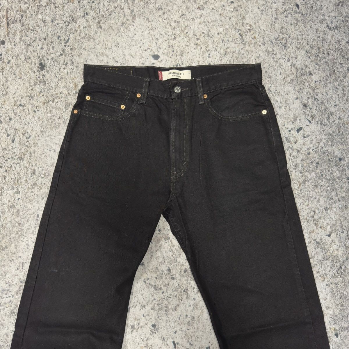 Levi's Vintage Levi’s 505 Black Denim Jeans Size US 34 / EU 50 - 7 Thumbnail