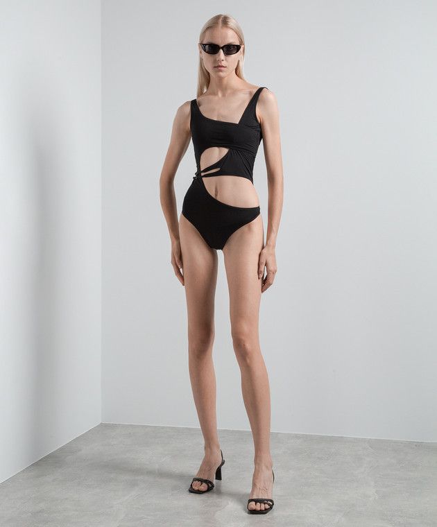 Off-White o1s22i1n0824 Meteor One-piece Swimwear in Black Size M / US 6-8 / IT 42-44 - 2 Thumbnail