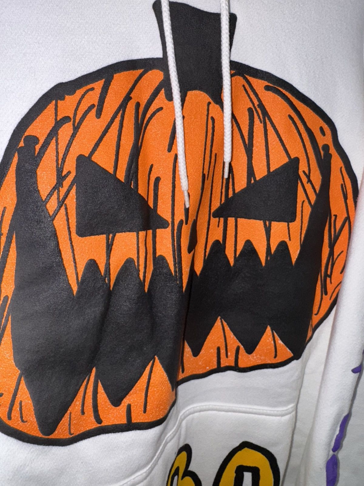Asspizza Asspizza Pumpkin Face Nothing Matters Hoodie White 2022 Size US L / EU 52-54 / 3 - 8 Thumbnail
