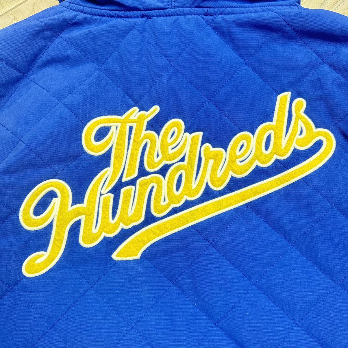 The Hundreds The Hundreds Vintage Hooded Quilted Varsity Bomber Jacket Size US L / EU 52-54 / 3 - 14 Thumbnail