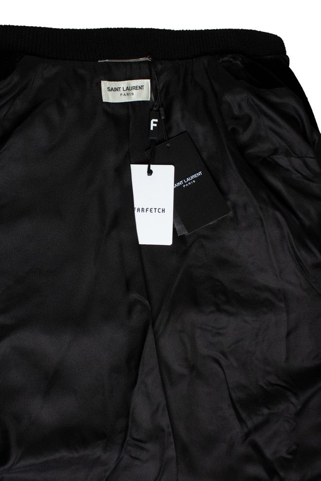 Saint Laurent Paris Saint Laurent, Crystal velvet teddy bomber 2018 Size US L / EU 52-54 / 3 - 9 Thumbnail