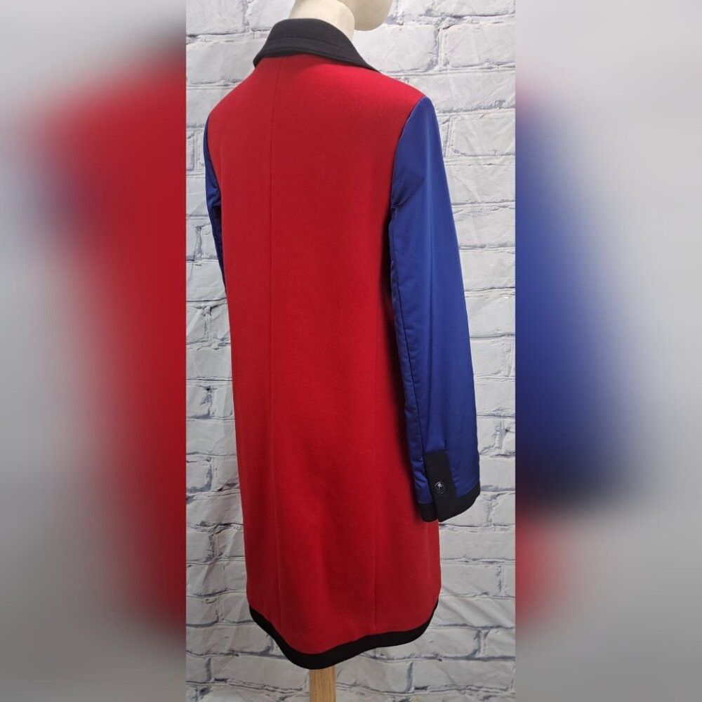 Escada Escada Women's WInter Jacket Coat Colorblock Wool Trench Si Size S / US 4 / IT 40 - 8 Thumbnail
