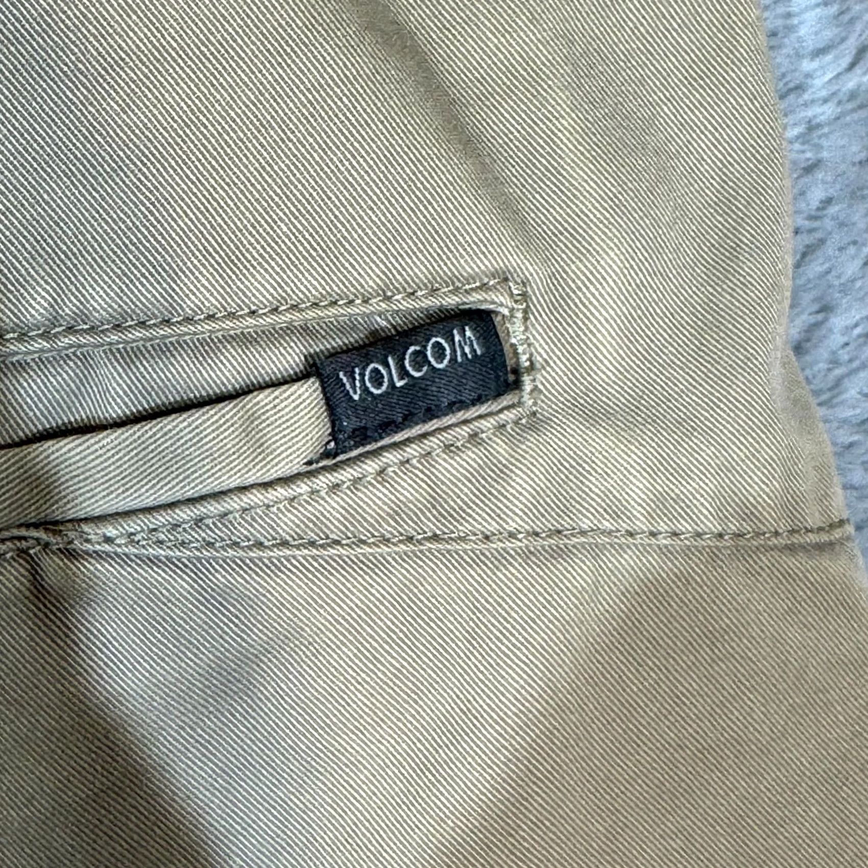 Volcom Volcom Chino Shorts Mens 38 Tan Flat Front Slash Pocket Casual Summer Comfort Size US 38 / EU 54 - 5 Thumbnail
