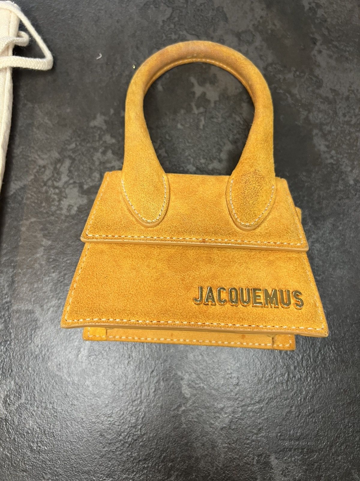 Jacquemus Jacquemus Le Chiquito Mini Orange Suede Bag – Full set Size ONE SIZE - 2 Thumbnail