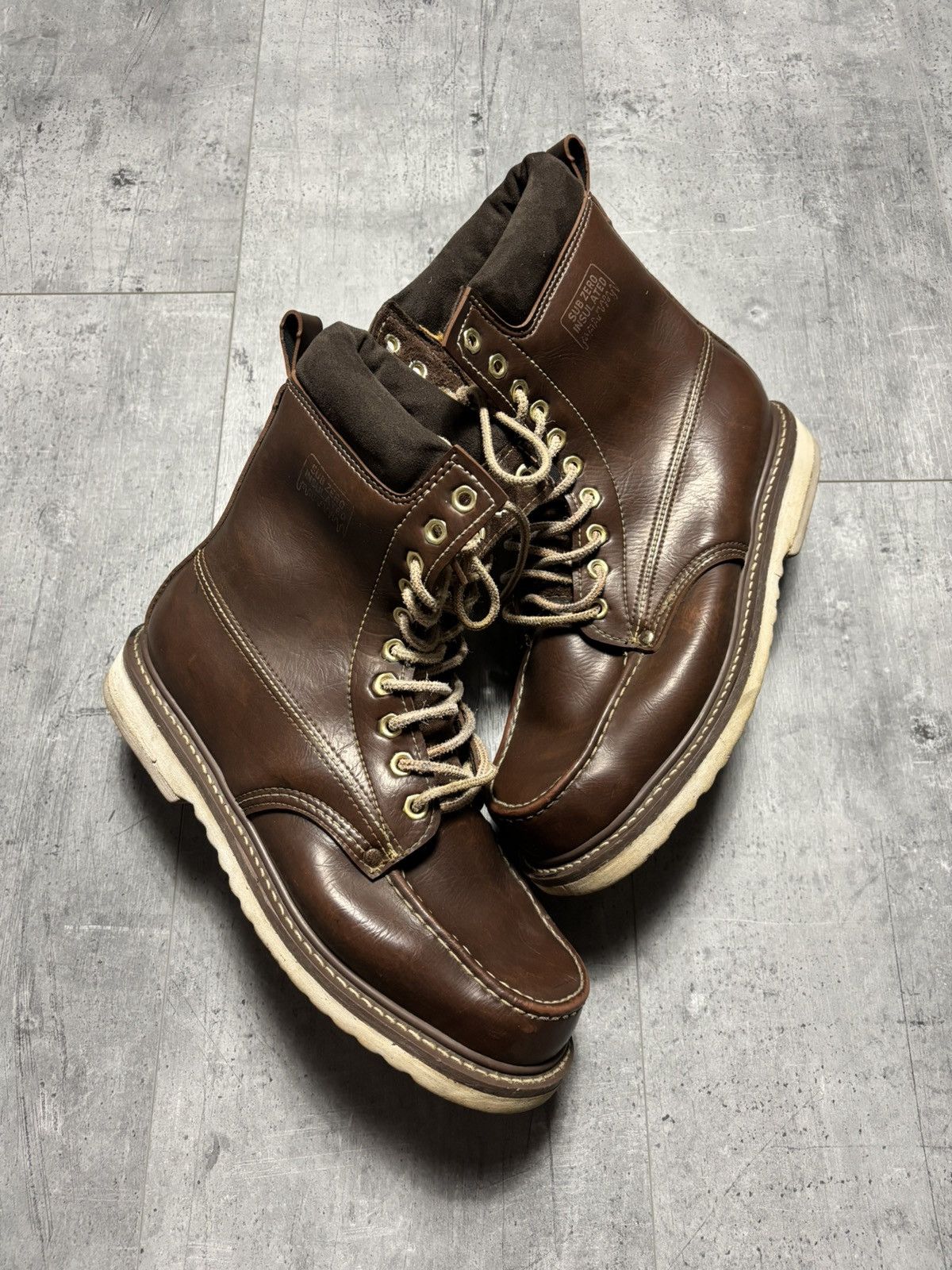 Vintage Vintage 1970’s Sub Zero Insulated Moc Toe Work Boots Size US 10 / EU 43 - 2 Thumbnail