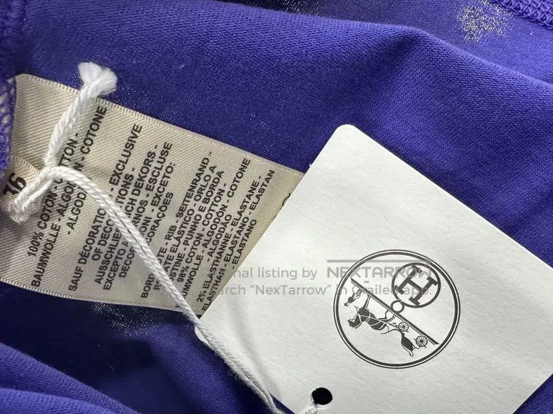 Hermes Hermes Purple Pocket Embroidery T-Shirt Size XS / US 0-2 / IT 36-38 - 4 Thumbnail