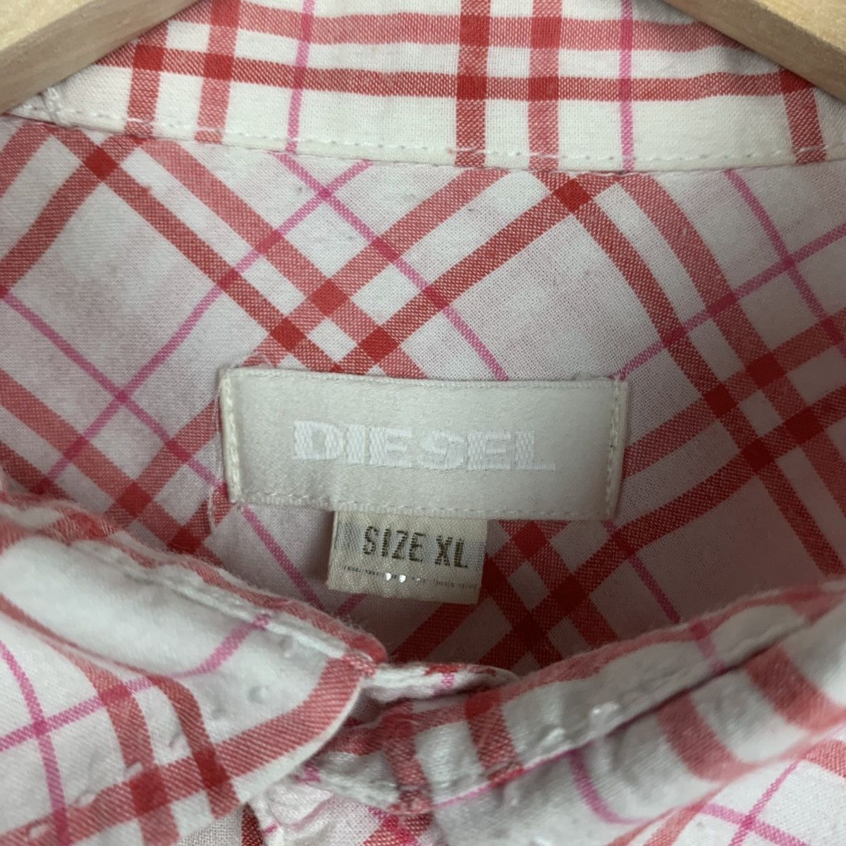 Diesel Vintage Y2K Diesel Avant Garde Plaid Shirt Short Sleeve XL Size US XL / EU 56 / 4 - 8 Thumbnail