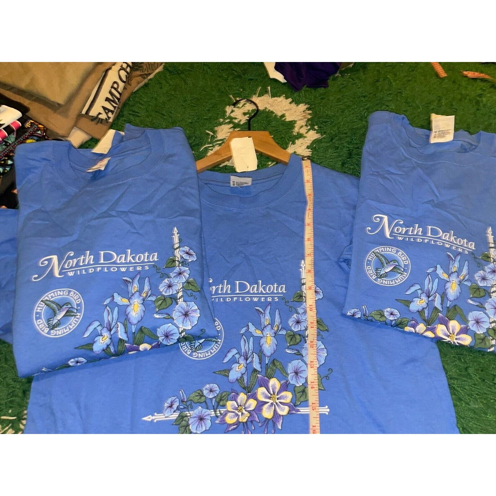 Anvil Vintage North Dakota Shirt Wildflower Flower Blue Tee 90s L Size US L / EU 52-54 / 3 - 11 Thumbnail