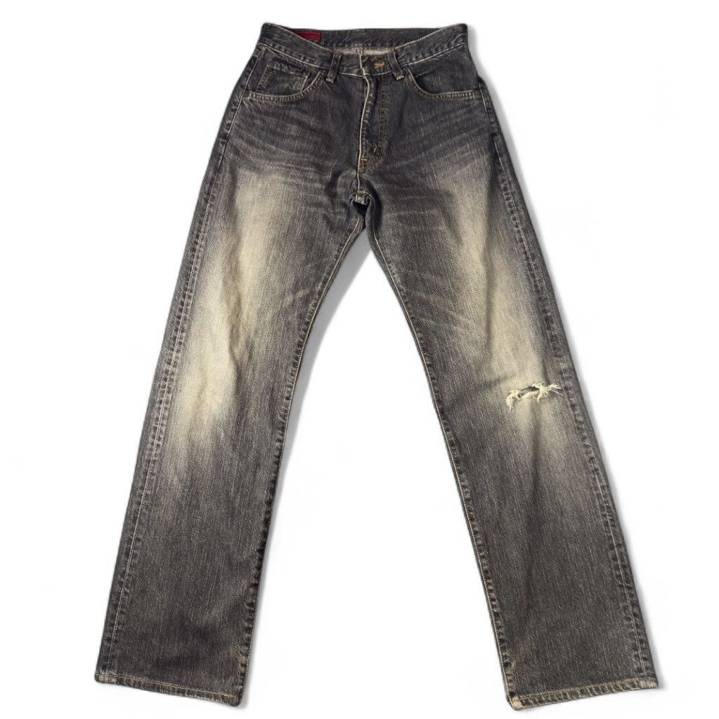 Denim & Co. 🔥🇯🇵 Vintage 90s Edwin 503z Rebel Loose Distressed Size US 28 / EU 44 - 1 Thumbnail