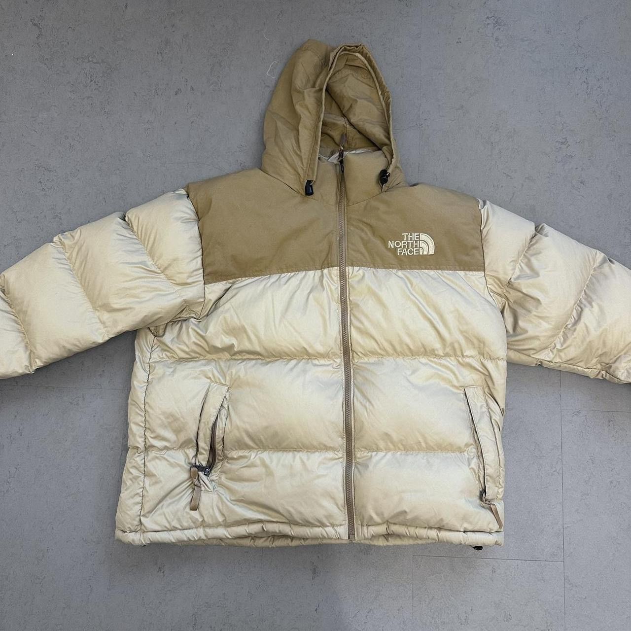 image of The North Face North Face Beige Eco Nuptuse Puffer, Men's (Size 2XL)