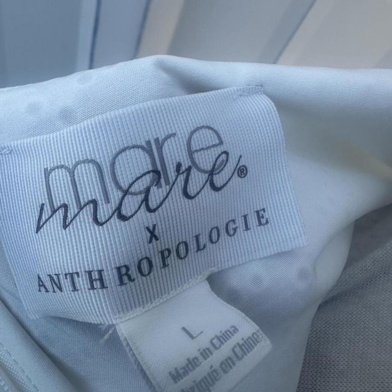 Other White Anthropologie mini dress and zipper back #minidress Size L / US 10 / IT 46 - 5 Thumbnail