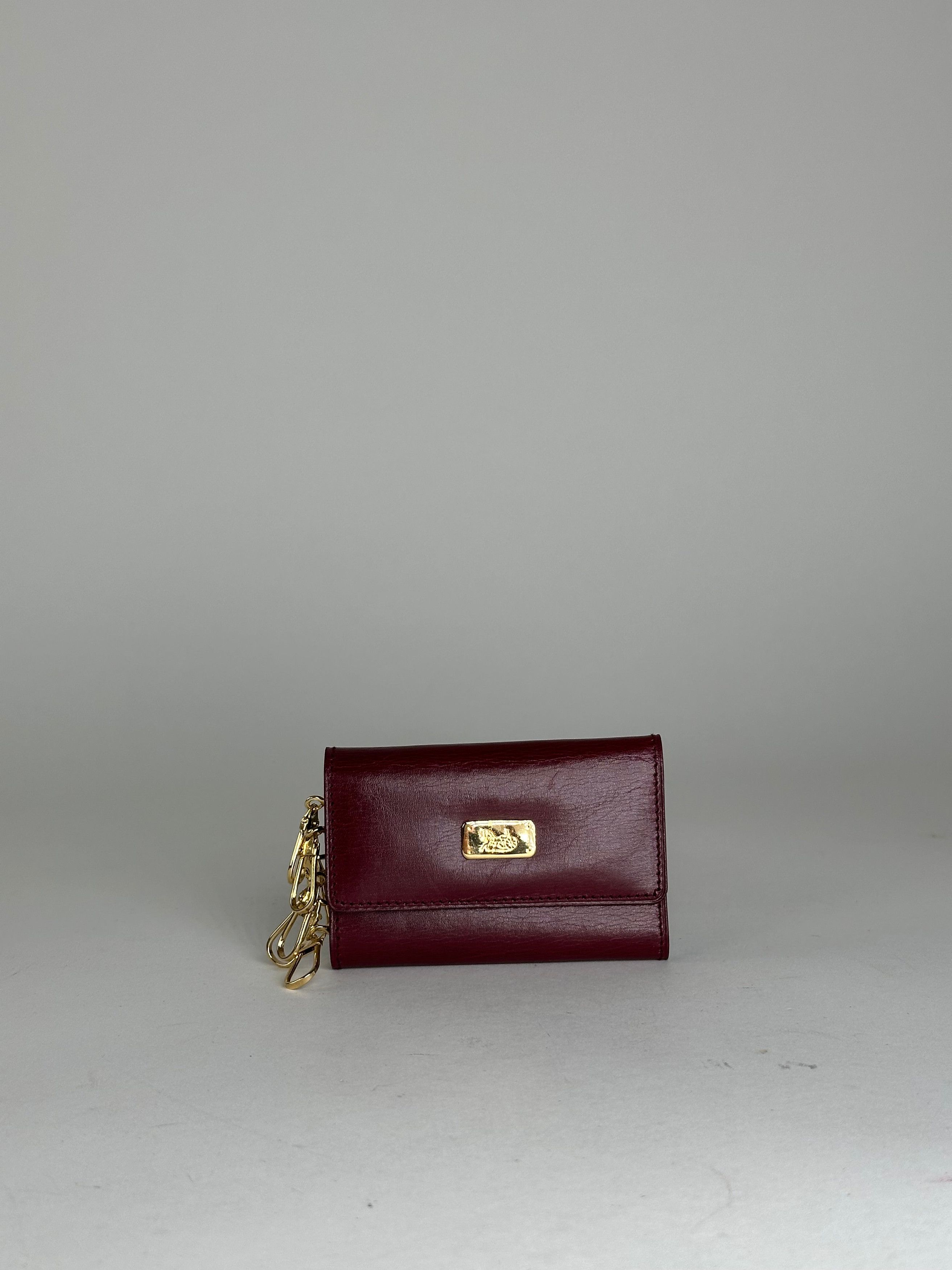 Celine Vintage Paris Leather 6-Key Holder Burgundy Size ONE SIZE - 1 Thumbnail