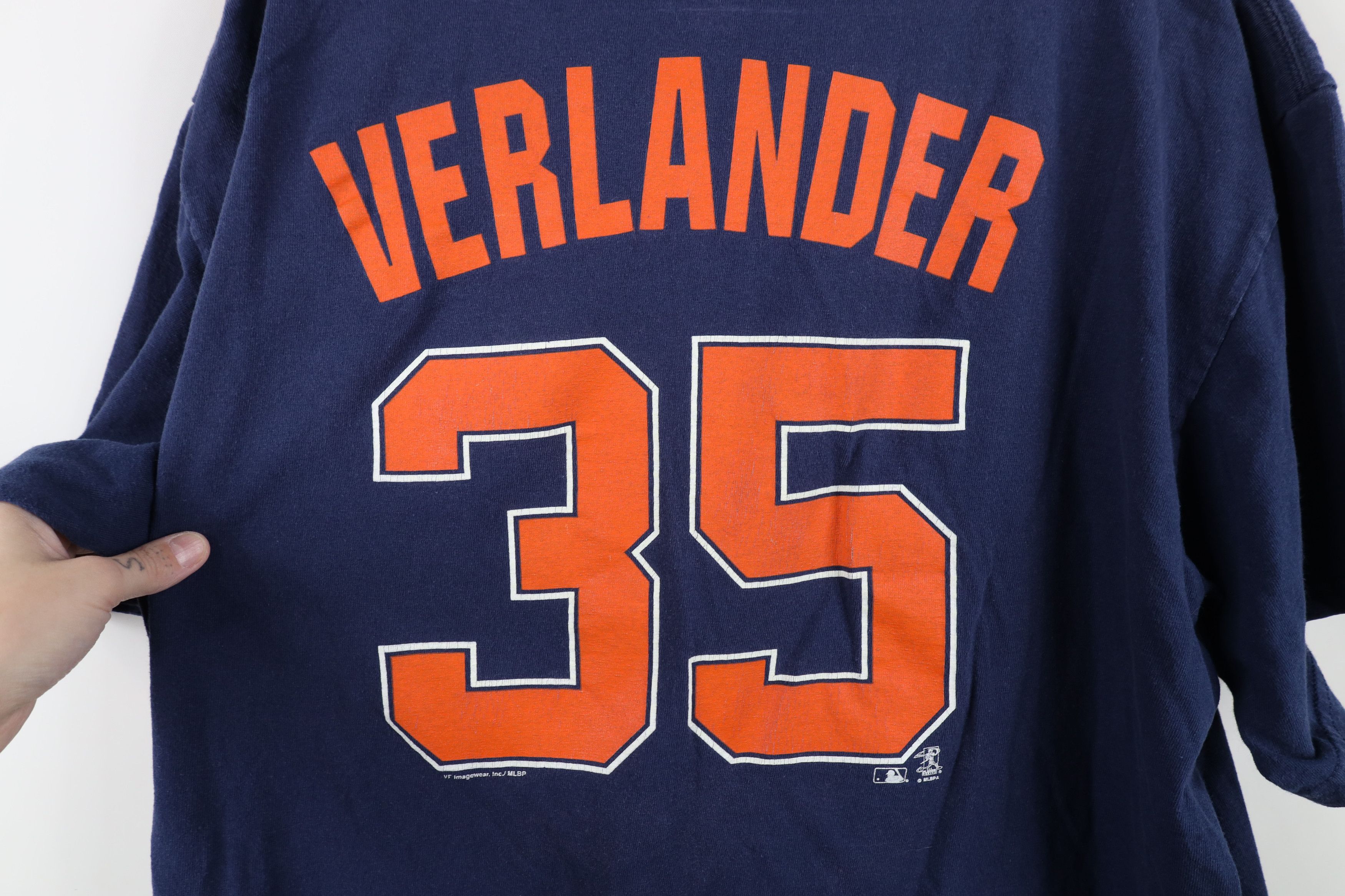 Vintage Vintage Y2K Faded Verlander Detroit Baseball Jersey T-Shirt Size US XL / EU 56 / 4 - 13 Thumbnail