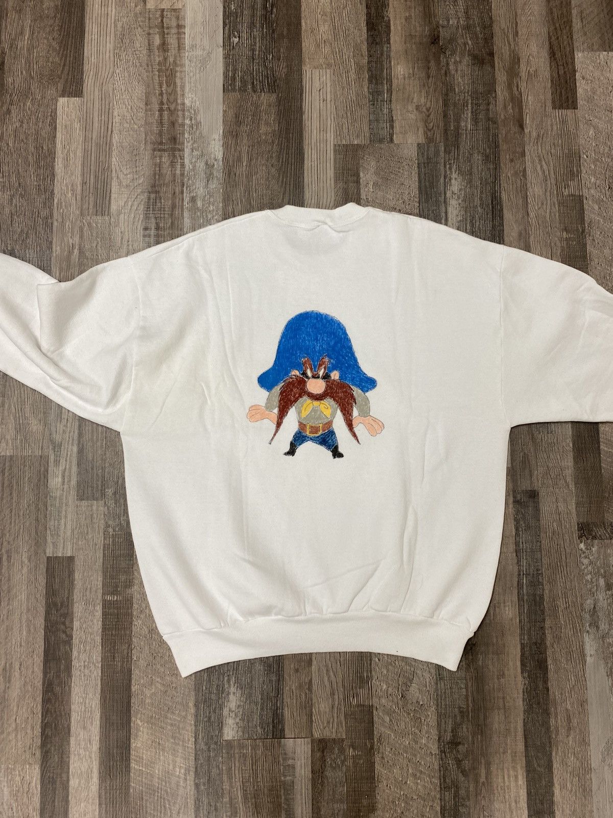 Vintage 90’s 1995 Made in USA Yosemite Sam Sweatshirt Jerzees Grail Size US XL / EU 56 / 4 - 3 Thumbnail