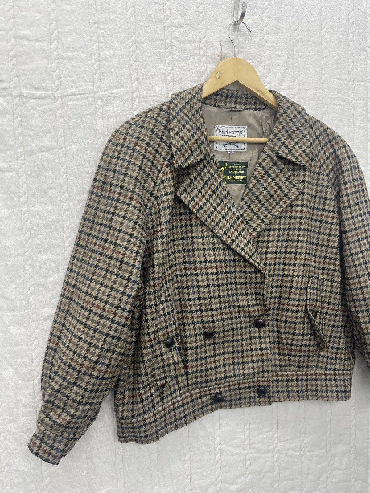 Burberry Prorsum × Vintage VTG BURBERRY WOOL BOMBER JACKET Size US M / EU 48-50 / 2 - 2 Thumbnail