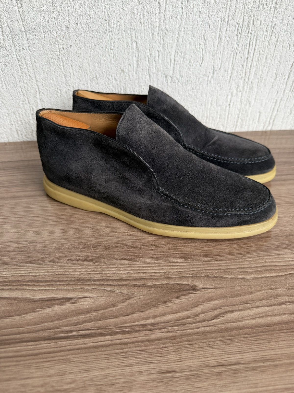 Loro Piana Suede open walk loafers Size US 7 / EU 40 - 1 Thumbnail
