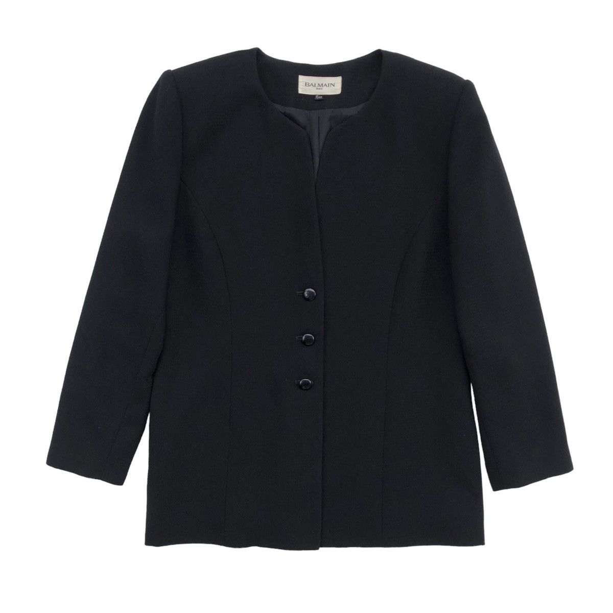 Balmain Balmain Paris Black Women Button Up Blazer /Jacket Size M / US 6-8 / IT 42-44 - 1 Thumbnail