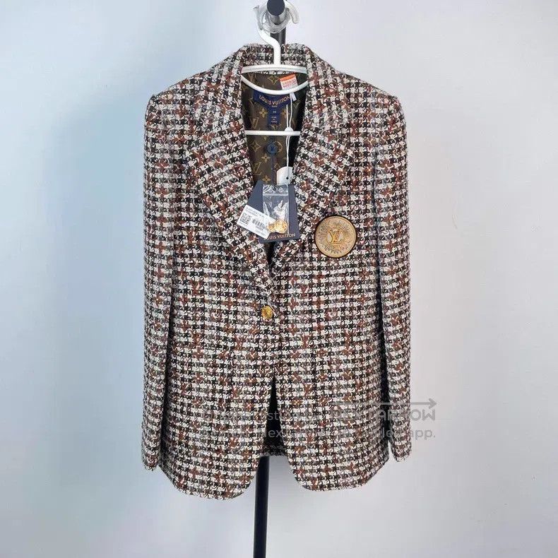 Louis Vuitton Louis Vuitton Tweed blazer jacket Size XXS / US 00 / IT 34 - 1 Thumbnail
