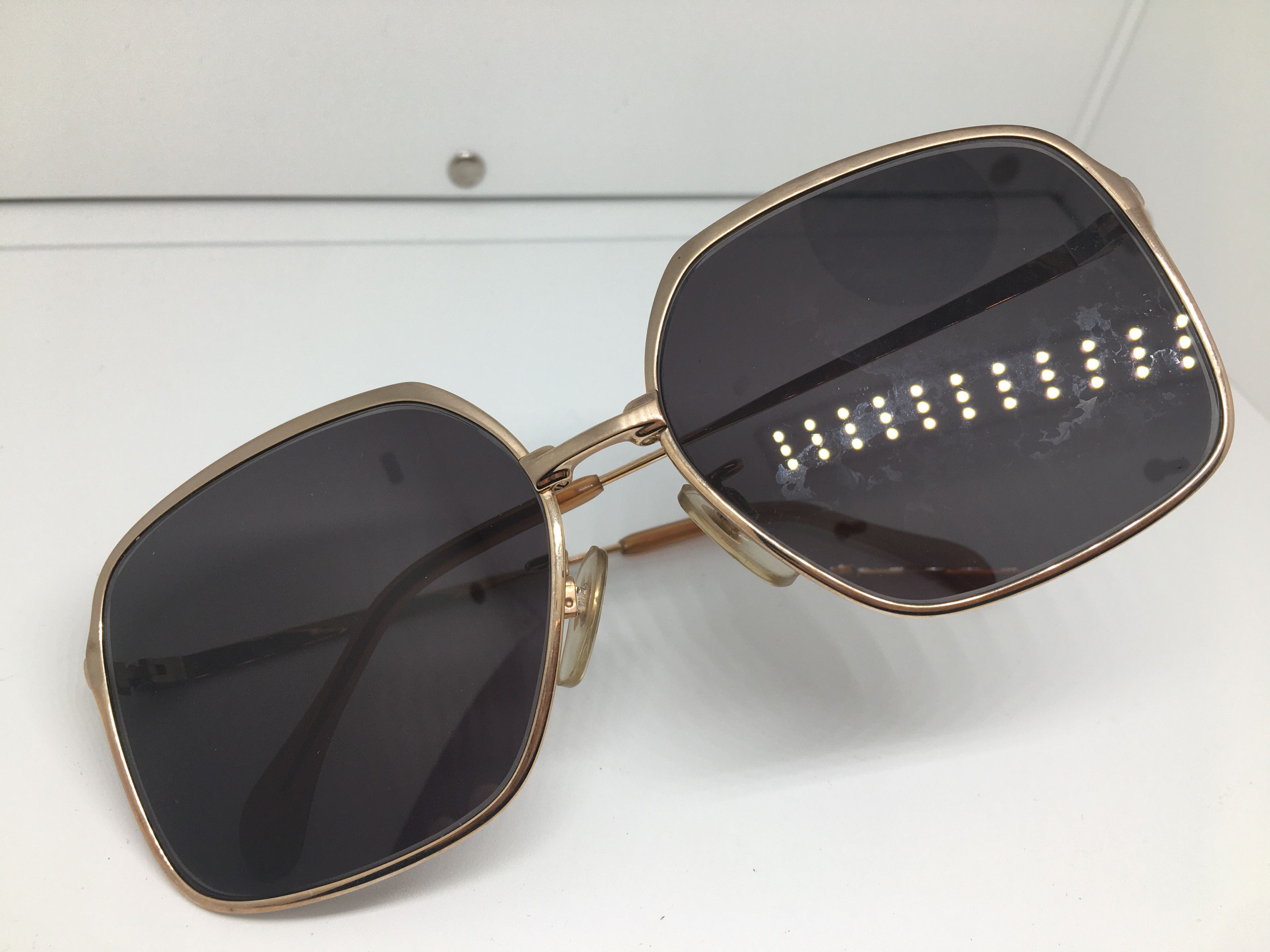 Vintage Vintage Metzler 2165 Gold Sunglasses Frame Germany Size ONE SIZE - 7 Thumbnail