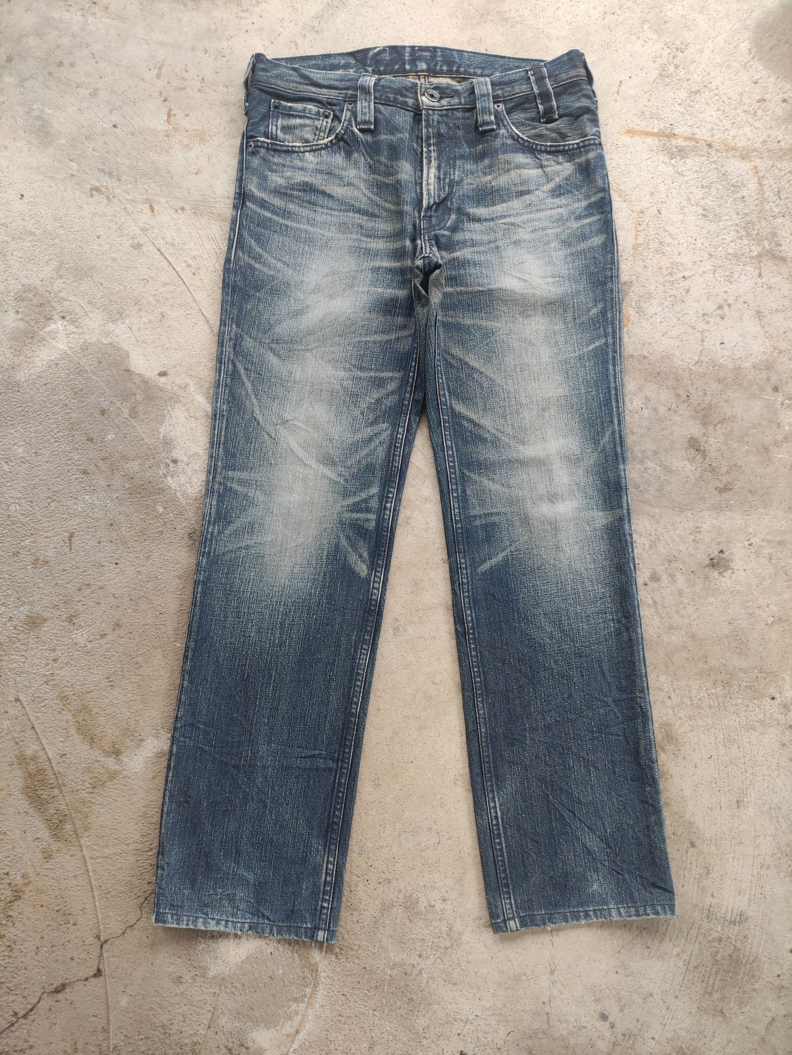 Levi's Vintage Levi's 502 jean Distressed Faded Denim Pants Size US 33 - 1 Thumbnail