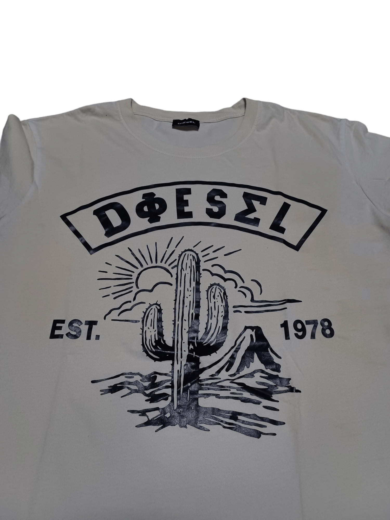 Diesel TOTAL YELLOWED DIRTY BIGLOGO DESIGNER DIESEL TEE Size US XL / EU 56 / 4 - 3 Thumbnail