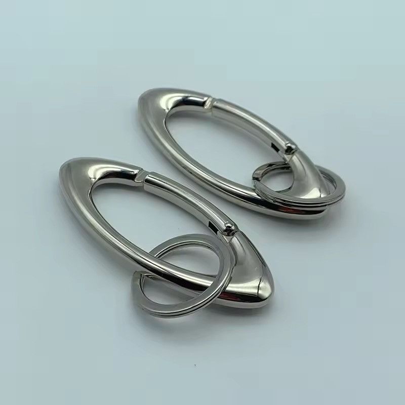 Other oval logo metal black chrome steel Carabiner Size ONE SIZE - 2 Thumbnail