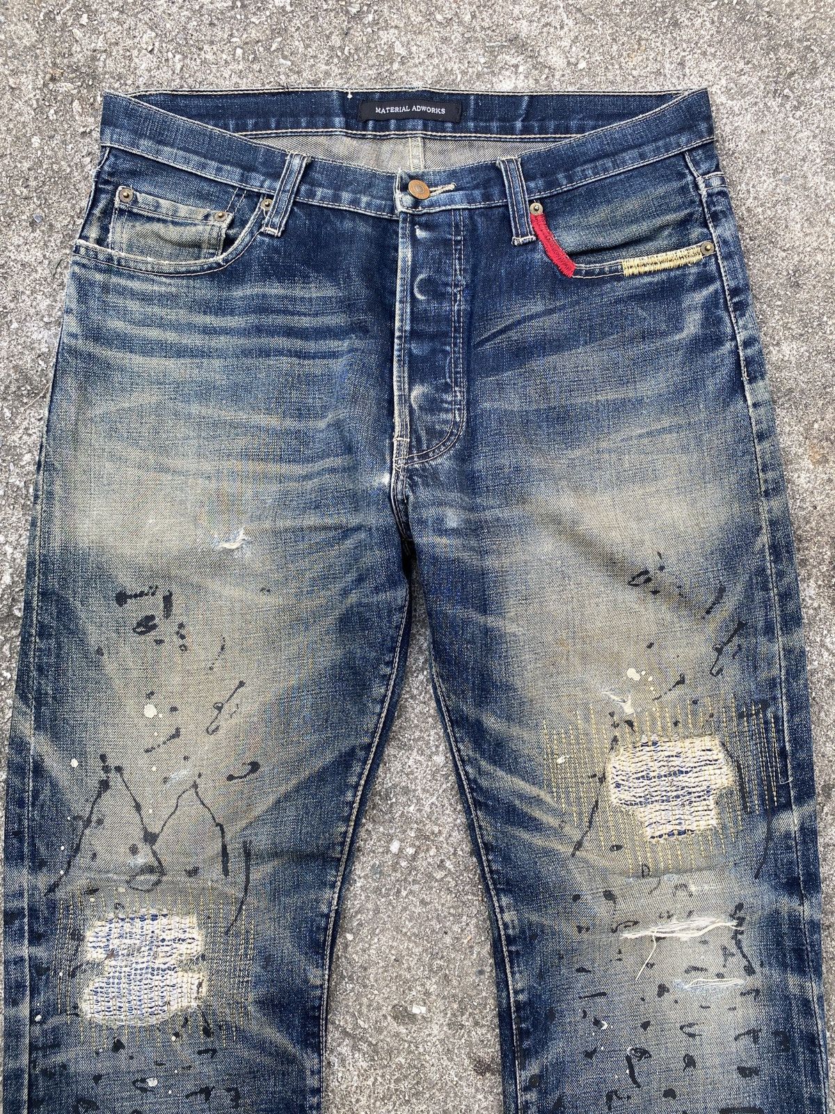 Barbarian × Levi's × Levi's Vintage Clothing Levi’s x Mad Barbarians Distressed Splatter Design Denim Size US 34 / EU 50 - 5 Thumbnail