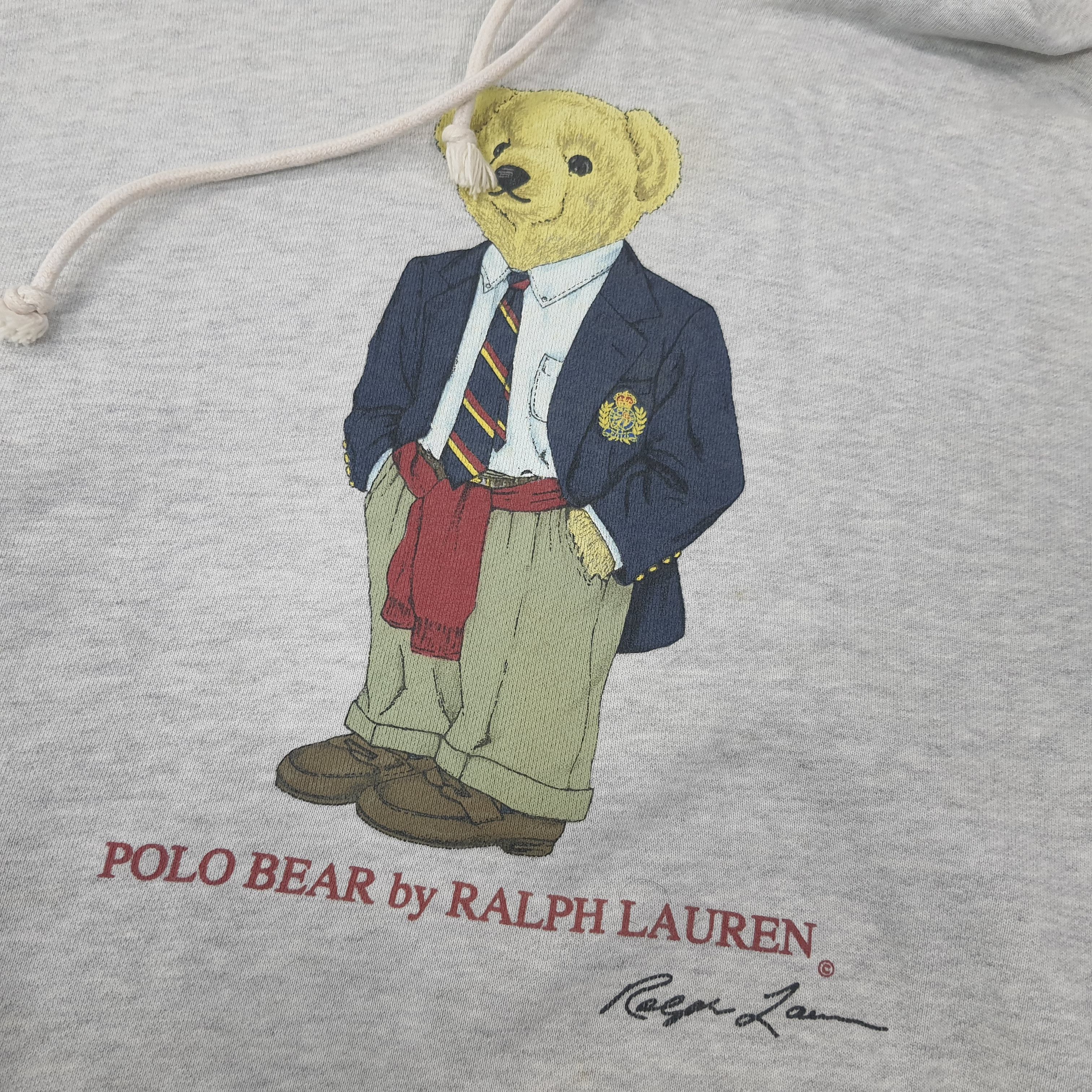 Polo Ralph Lauren Vintage POLO BEAR by Ralph Lauren Hoodie C263N16 Size US L / EU 52-54 / 3 - 3 Thumbnail