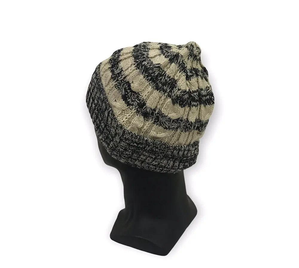Japanese Brand × Vintage Japanese Brand Stripe Design Beanie Hat Size ONE SIZE - 3 Thumbnail