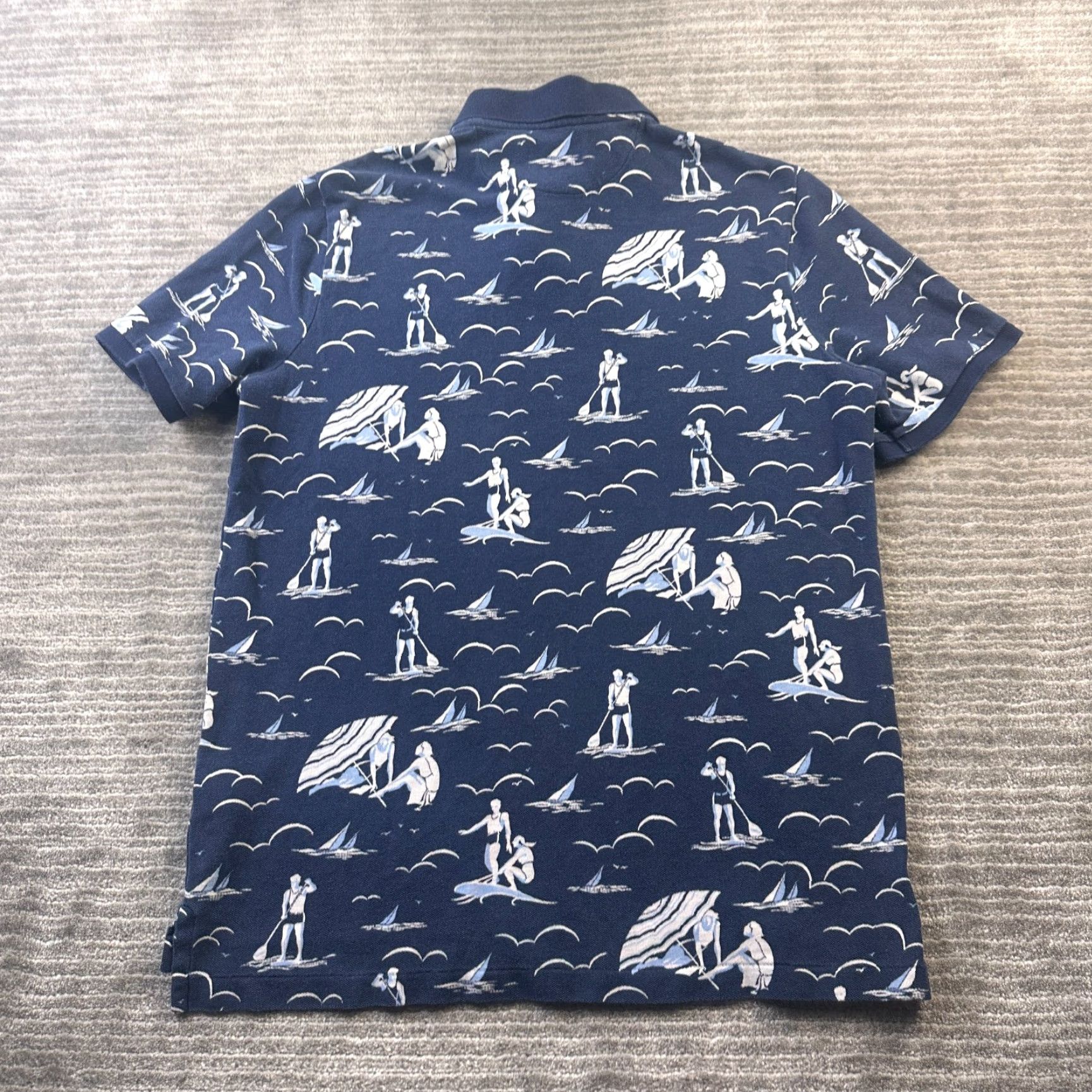 Polo Ralph Lauren Polo Ralph Lauren Shirt Mens Medium Blue Hawaiian All Over Print Pony Sailing Size US M / EU 48-50 / 2 - 2 Thumbnail