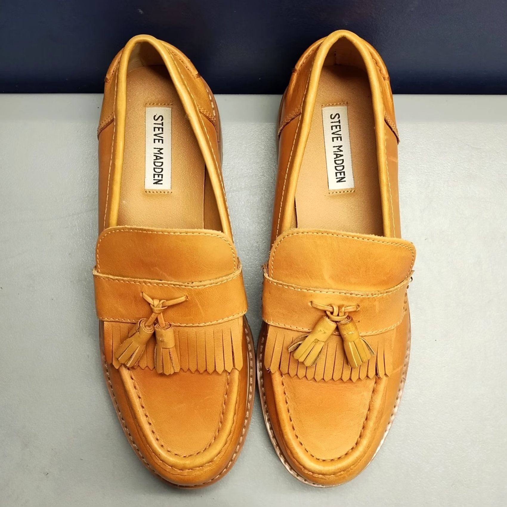 Steve Madden Steve Madden Minka Loafers Womens Size 8.5M Brown Leather Kiltie Tassel Slip On Size US 9 / IT 39 - 6 Thumbnail