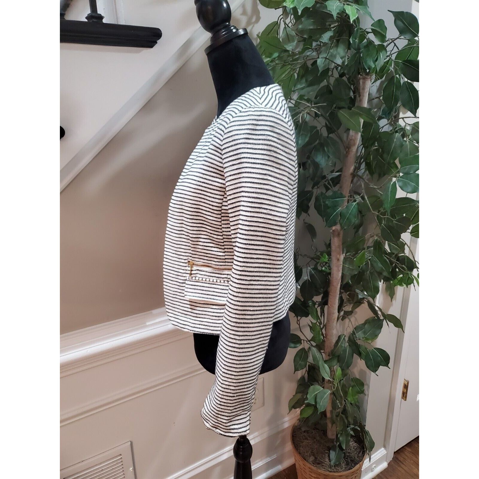 Other Katherine Barclay Striped Long Sleeve Open Front Jacket S Size S / US 4 / IT 40 - 5 Thumbnail