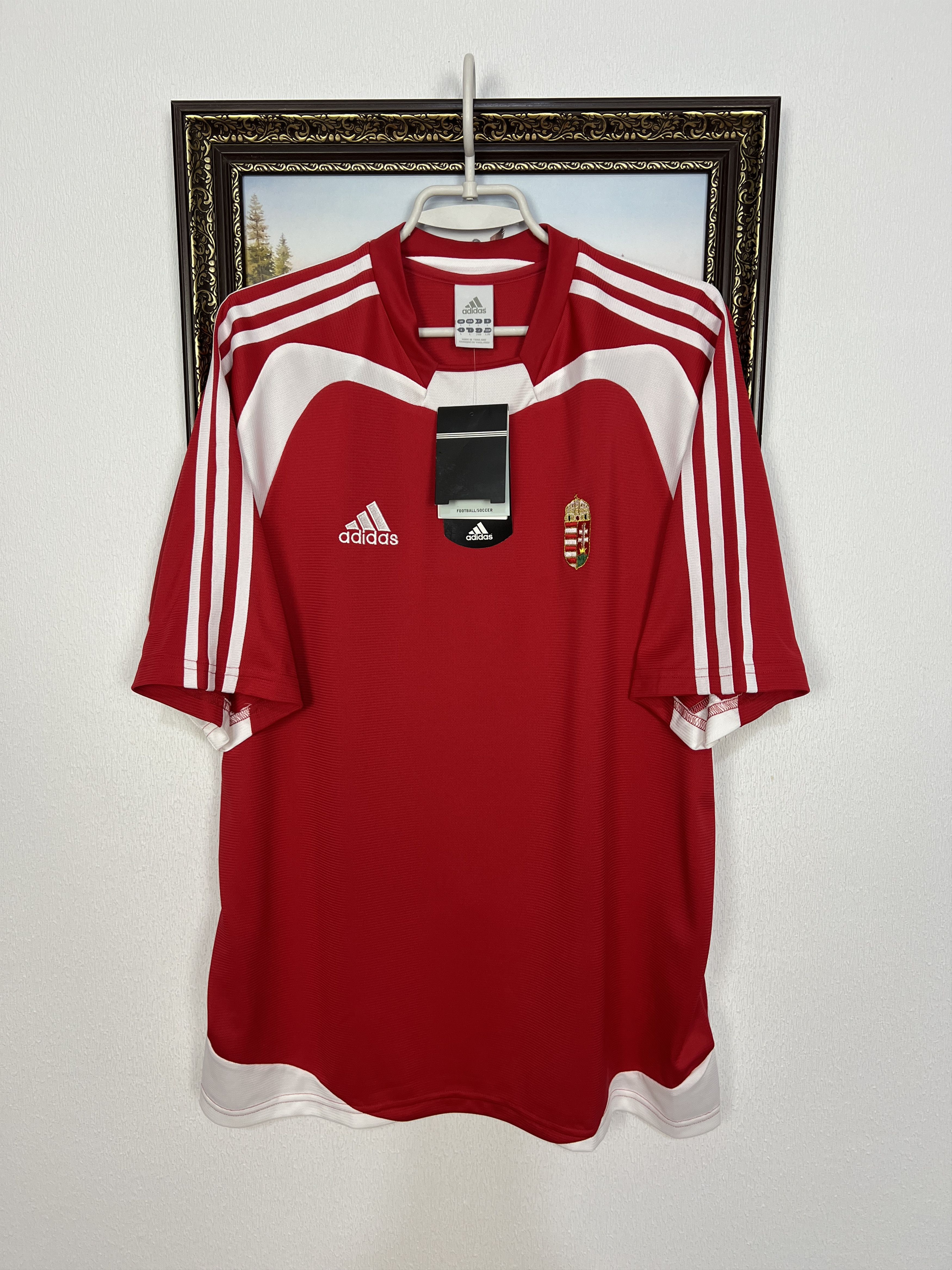 Adidas Hungary Home football shirt Soccer Jersey Trikot National Size US L / EU 52-54 / 3 - 1 Thumbnail