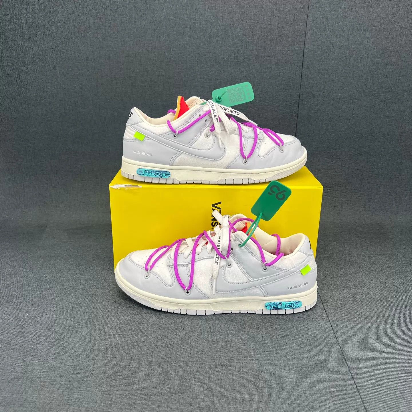 Nike OW Dunk Gray White Size 43 99 New Size US 10 / EU 43 - 2 Thumbnail