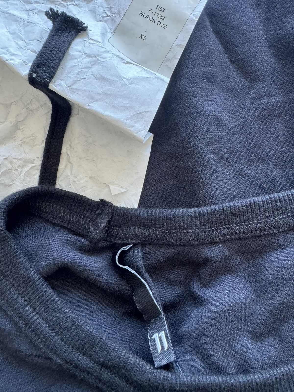 11 By Boris Bidjan Saberi 11 By BORIS BIDJAN SABERI TS3 F-1123 Black Dye T-shirt Size US XS / EU 42 / 0 - 6 Thumbnail