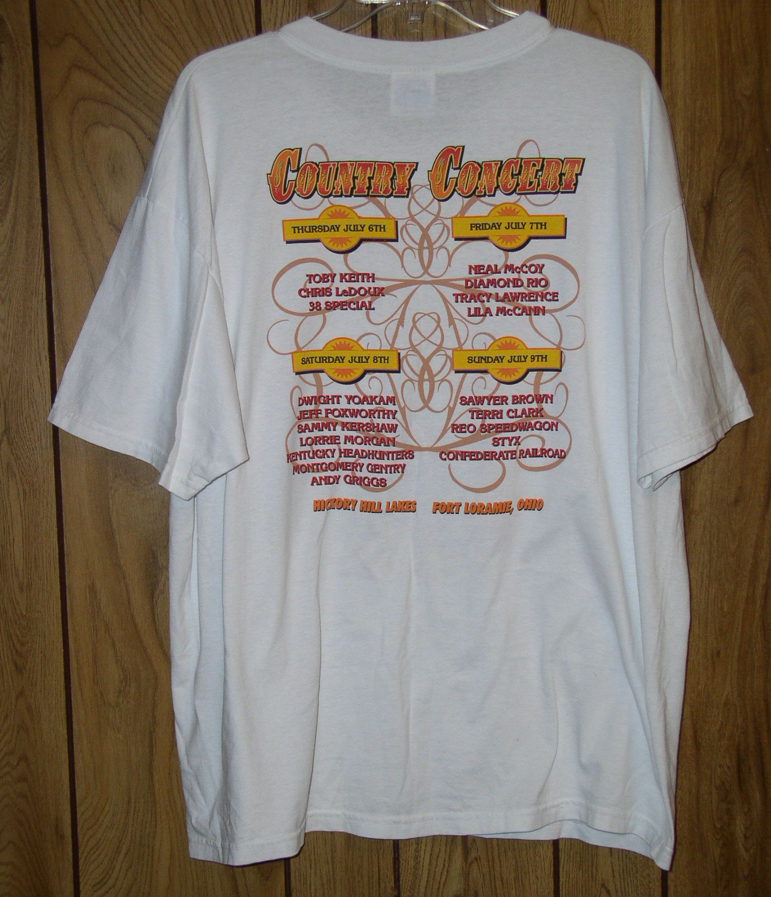Vintage Brad Paisley Concert Shirt 2005 Country Concert Fort Loramie Size US XXL / EU 58 / 5 - 6 Thumbnail
