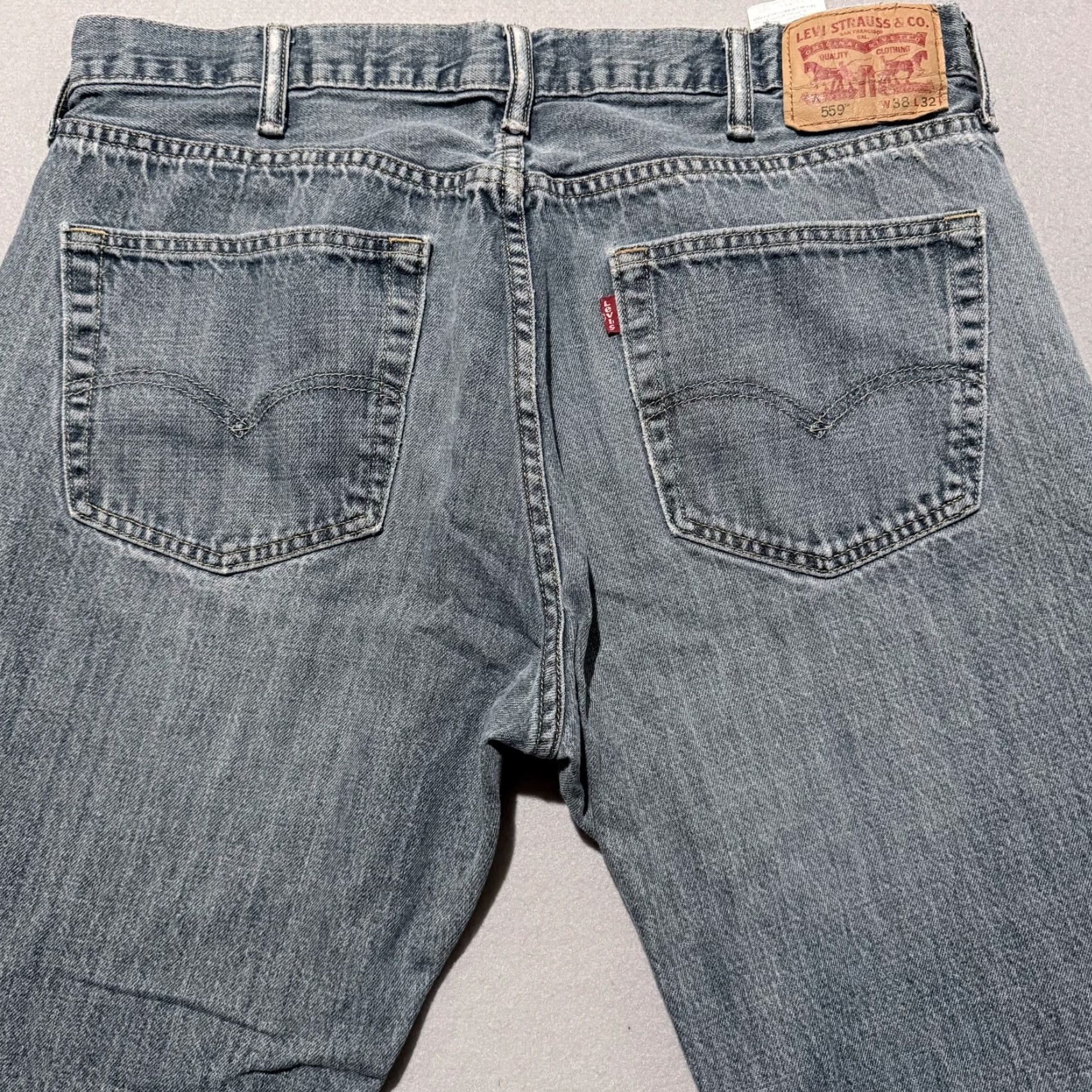 Levi's Levi's 559 Jeans Men's Mid Blue Denim Straight Zip Fly - 38X32 Regular Entitled City Jeans Size US 38 / EU 54 - 4 Thumbnail