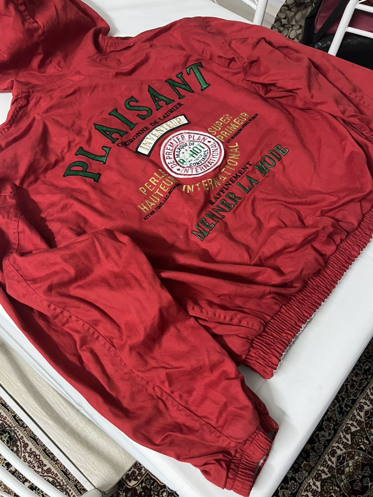 If Six Was Nine 🔥Offer Me 🔥 VINTAGE PLAISANT SUPER PRIMEUR BIG LOGO JACKET Size US L / EU 52-54 / 3 - 8 Thumbnail