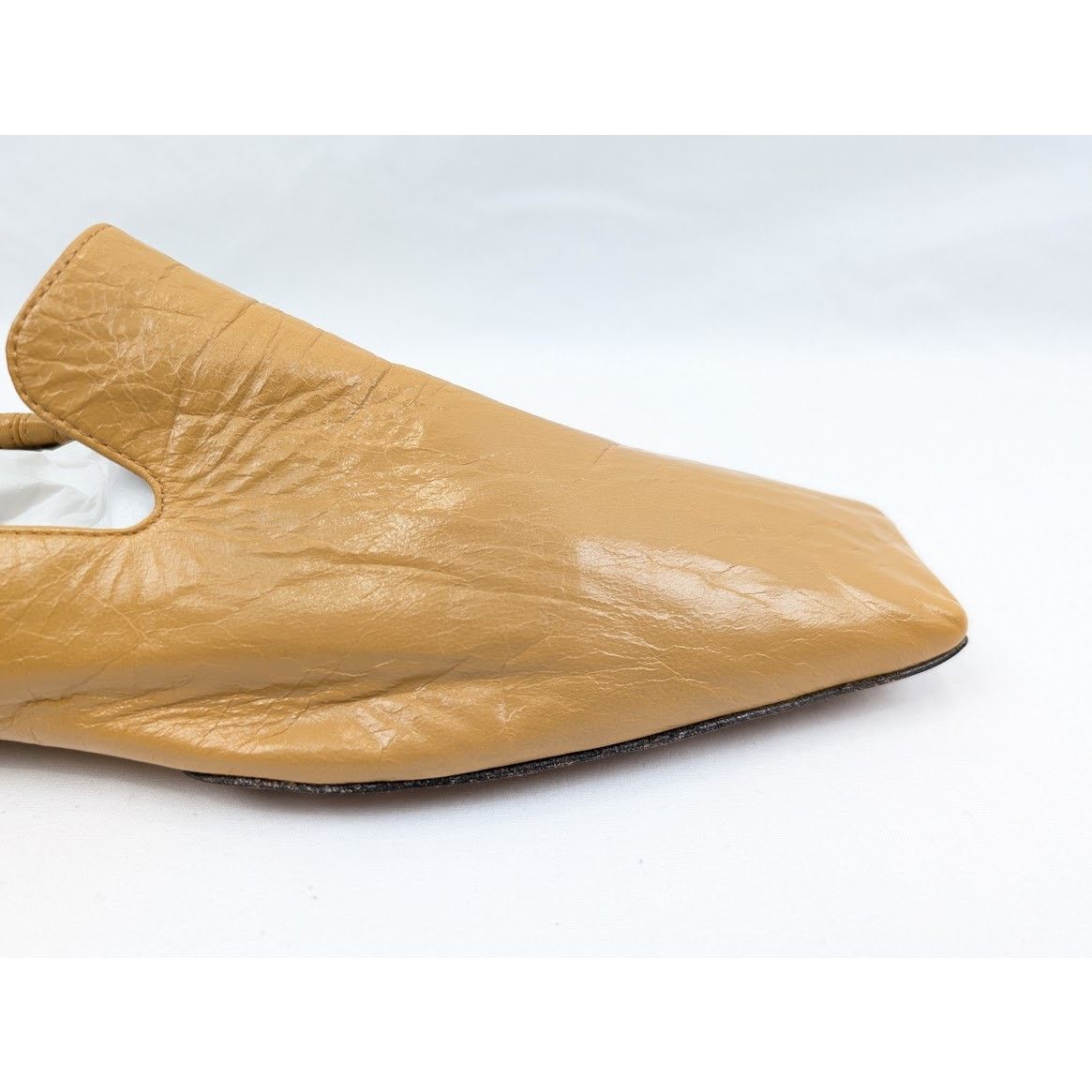 Bottega Veneta o1rshd1 Q:2 / Rubber Sole / Leather Crunch Lux Shoes Sahara Size US 8.5 / EU 41-42 - 4 Thumbnail
