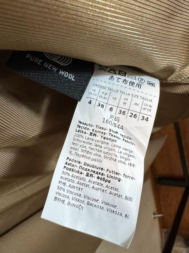 Max Mara Max Mara Solid Wool Midi Coat Camel Size S / US 4 / IT 40 - 5 Thumbnail