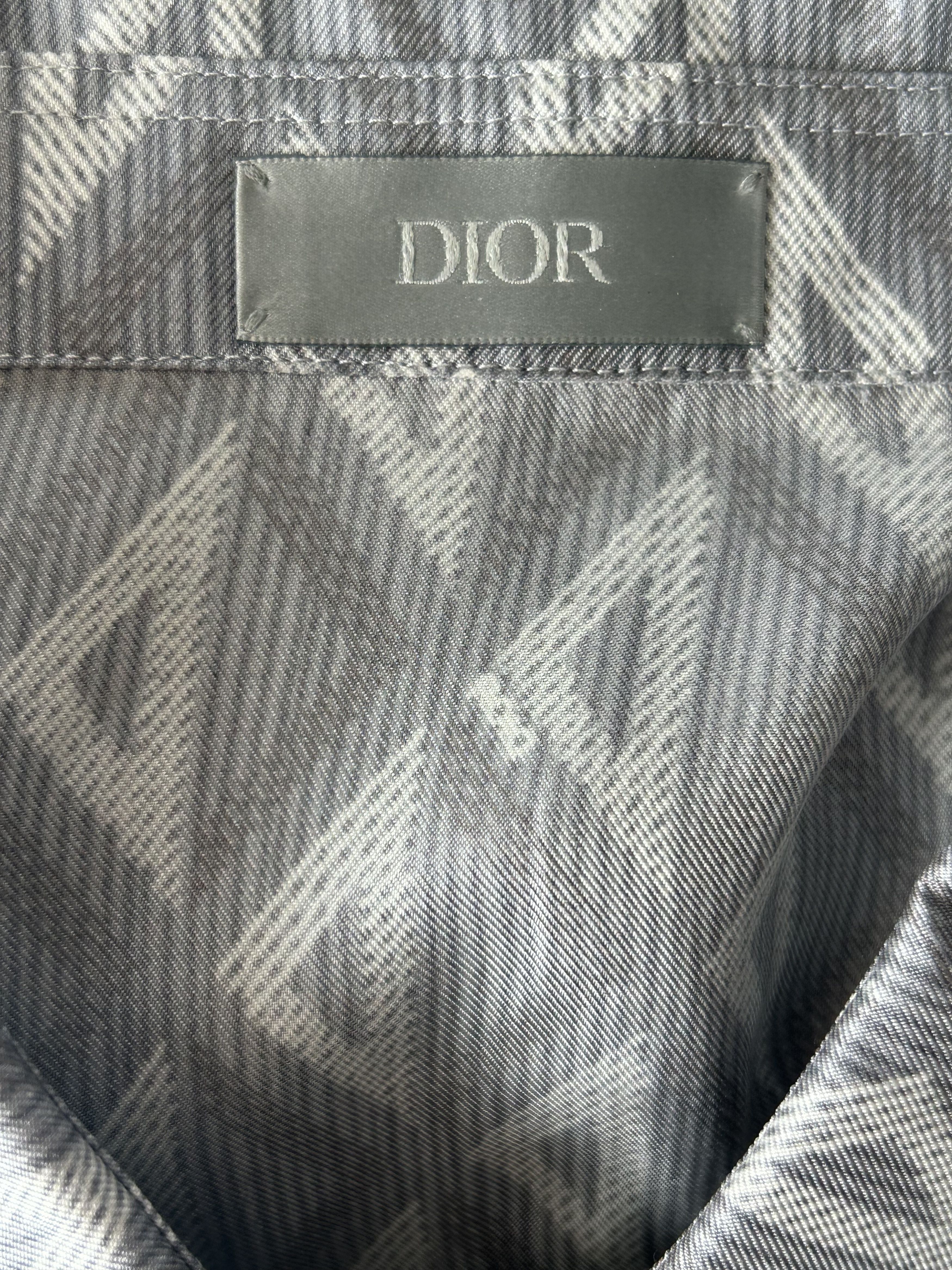 Dior Dior Grey CD Diamond Silk Button Up Shirt Size US XXL / EU 58 / 5 - 3 Thumbnail