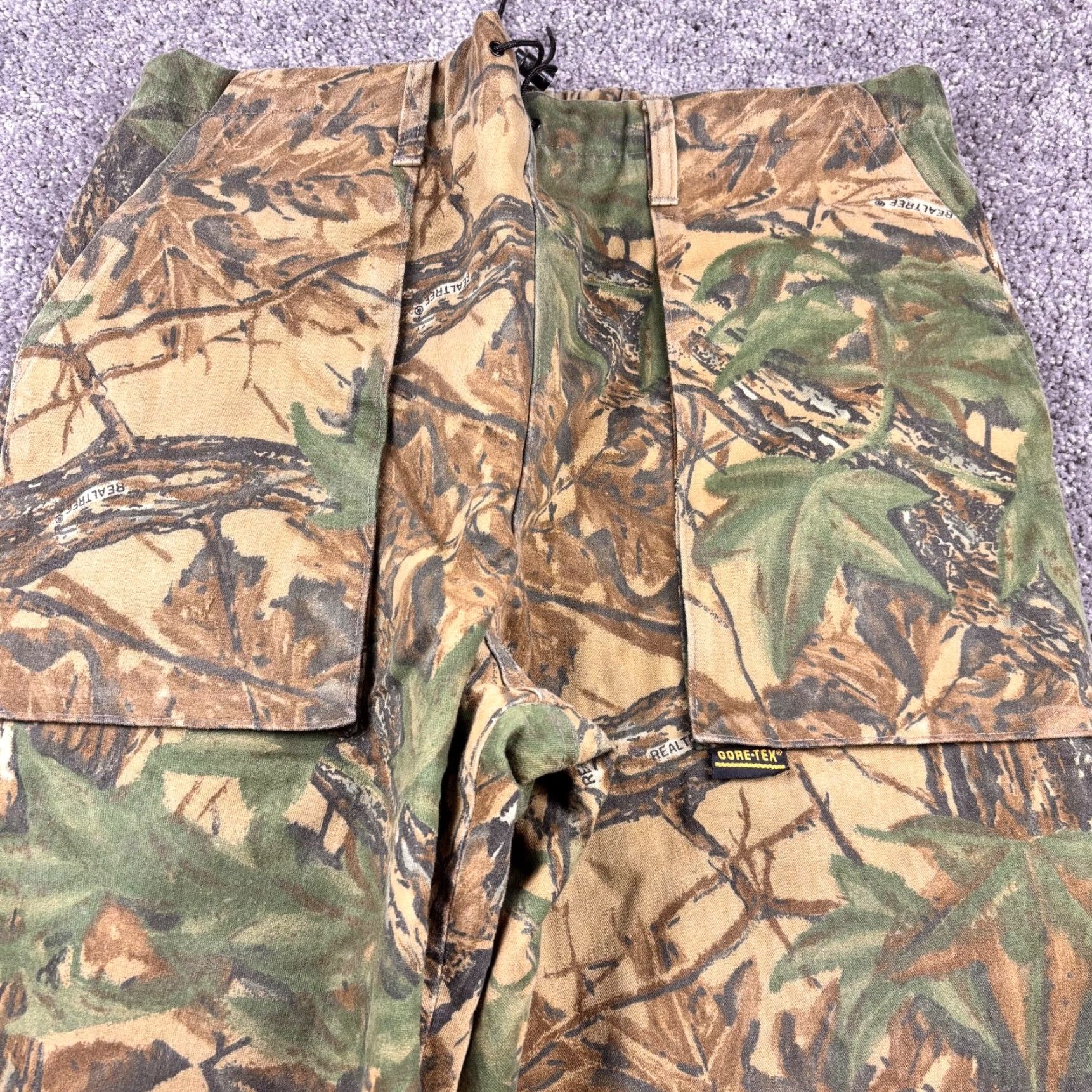 Realtree VINTAGE Hunting Pants Mens L 36-38 Realtree Camo Insulated Gore-Tex Made USA Size US 33 - 4 Thumbnail