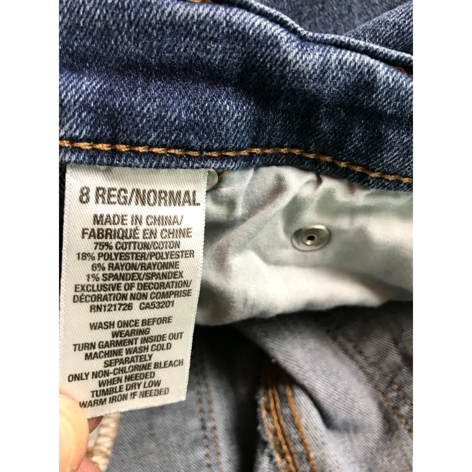 Vintage Aéropostale Jeans Women's 8 Regular Blue Denim Skinny Pockets Jeans 30in Inseam 30.5in Vintage No Size 30" / US 8 / IT 44 - 6 Thumbnail