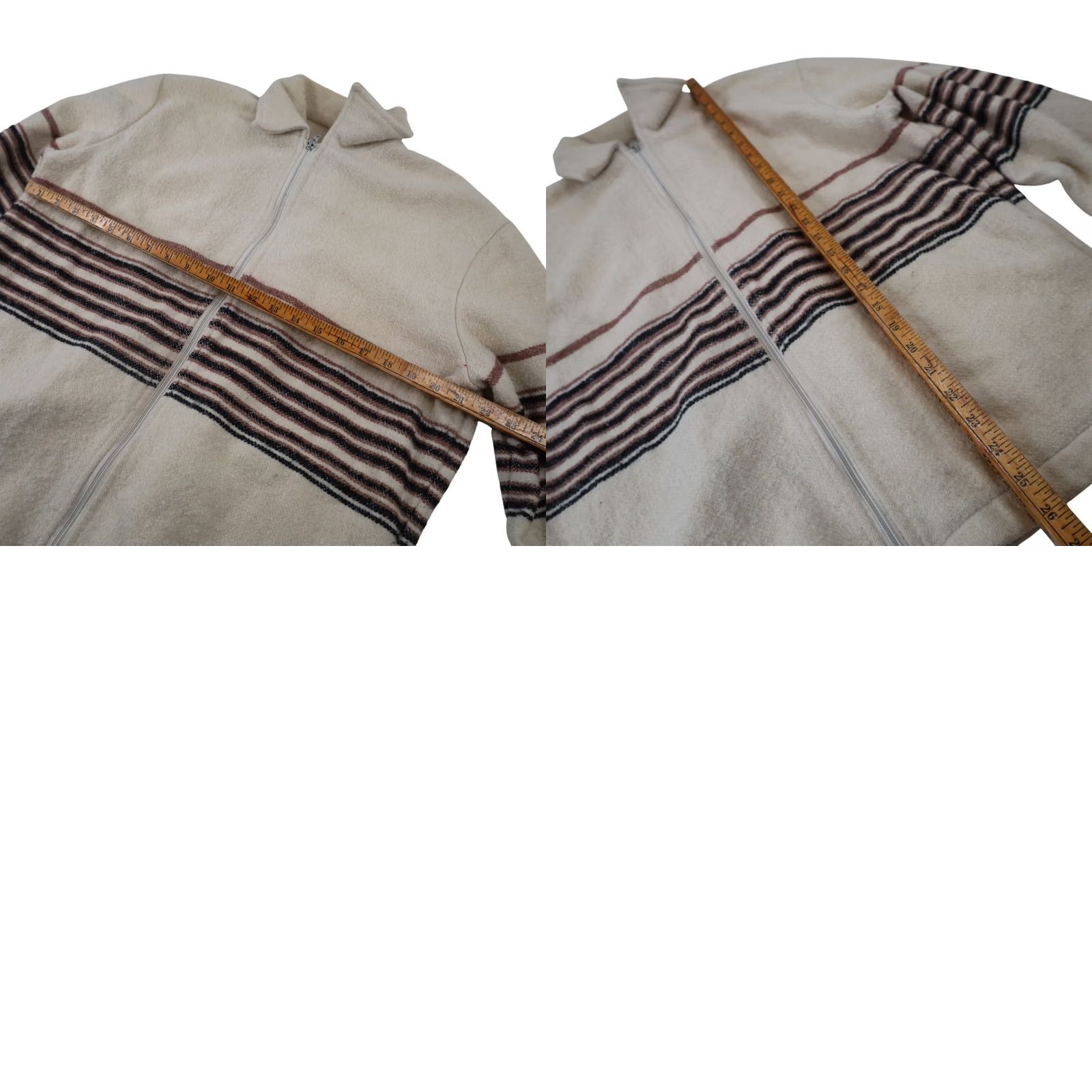 Vintage VINTAGE Coming Attractions Mens Jacket Striped Light Cream 9/10 Medium M Size US M / EU 48-50 / 2 - 8 Thumbnail
