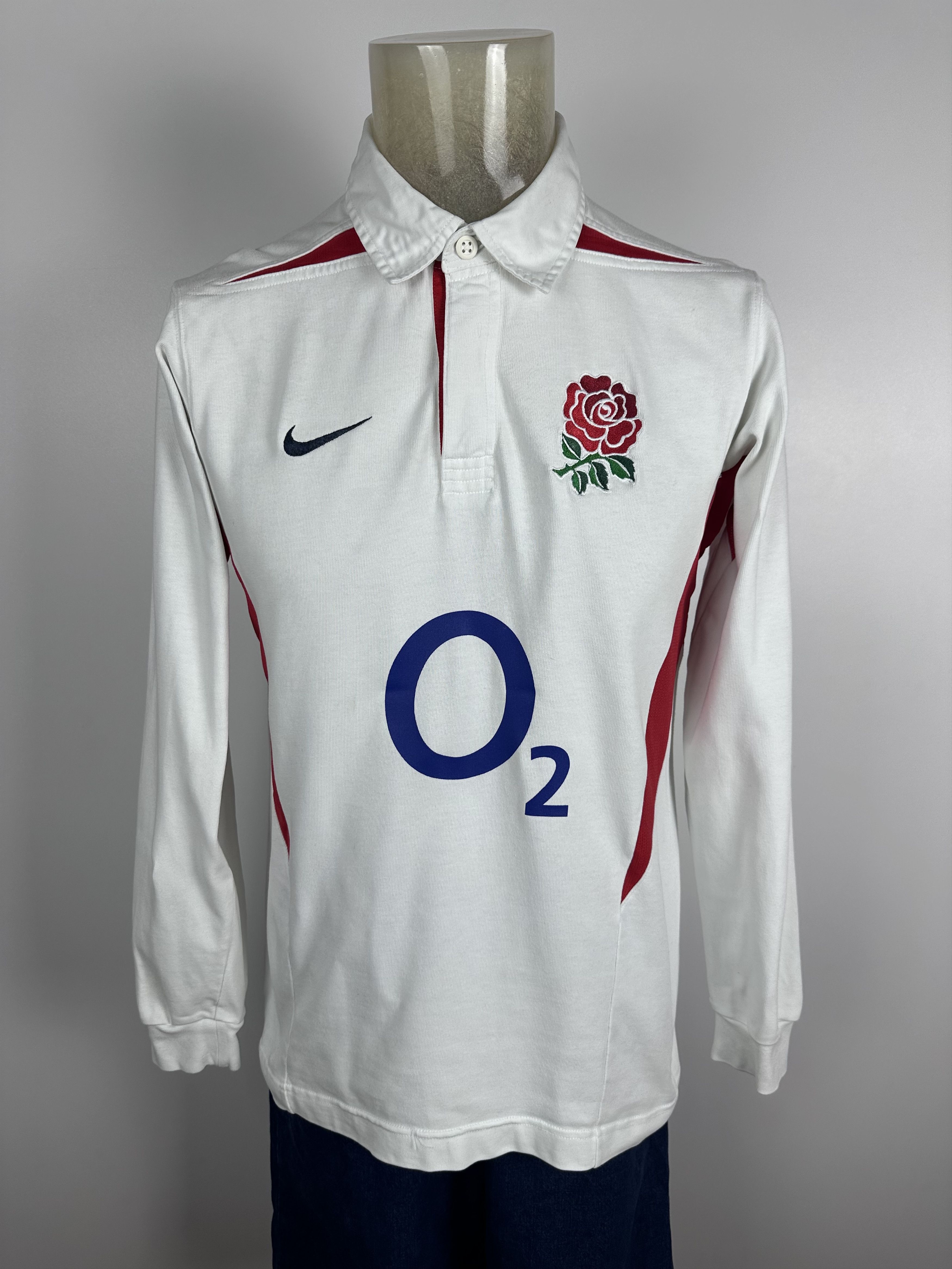Nike × Vintage ENGLAND 2003 rugby union long sleeve shirt jersey white Nike Size US M / EU 48-50 / 2 - 1 Thumbnail