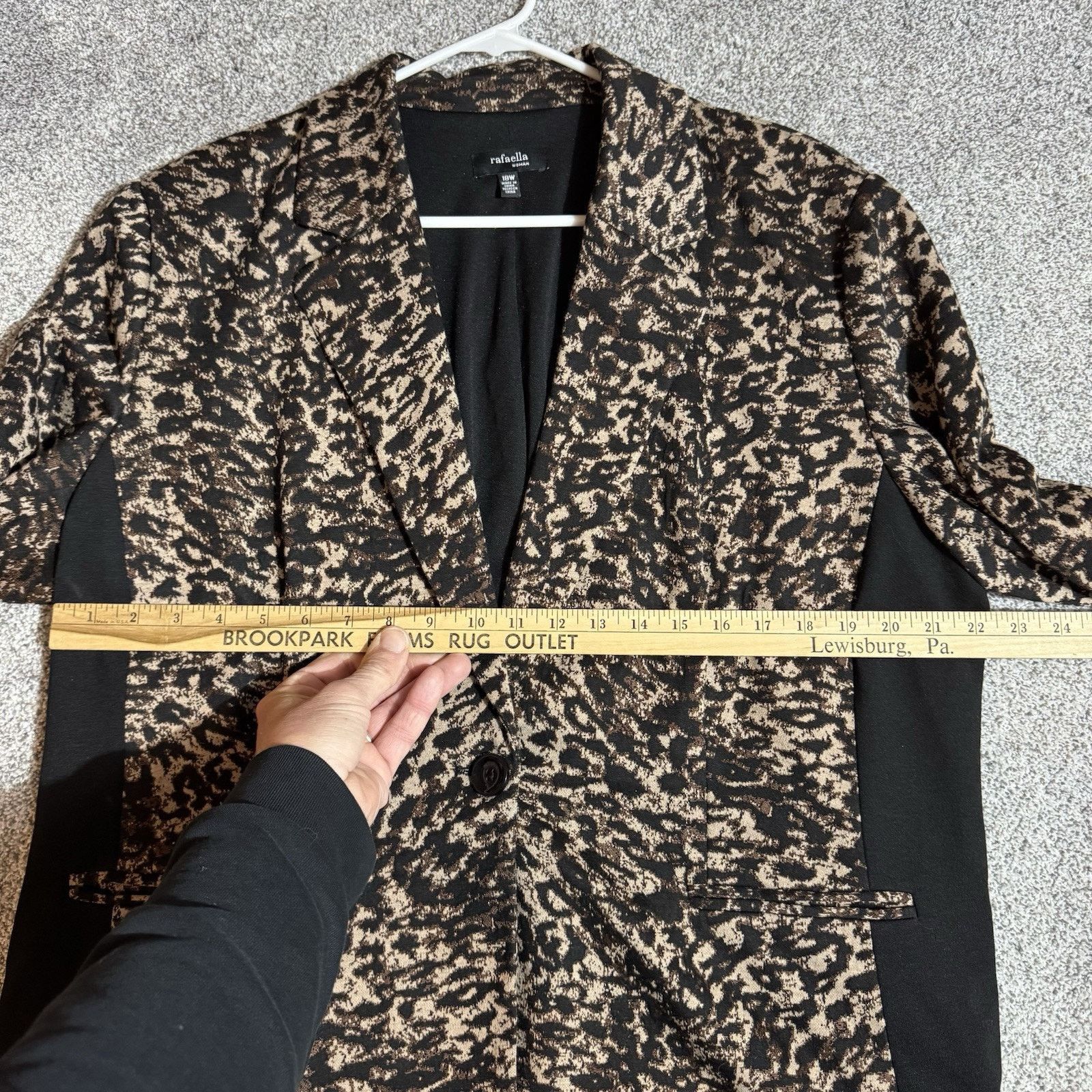 Other Rafaella Blazer Women 18W Plus Leopard Print Lagenlook Retro Size XXL / US 16-18 / IT 52-54 - 5 Thumbnail