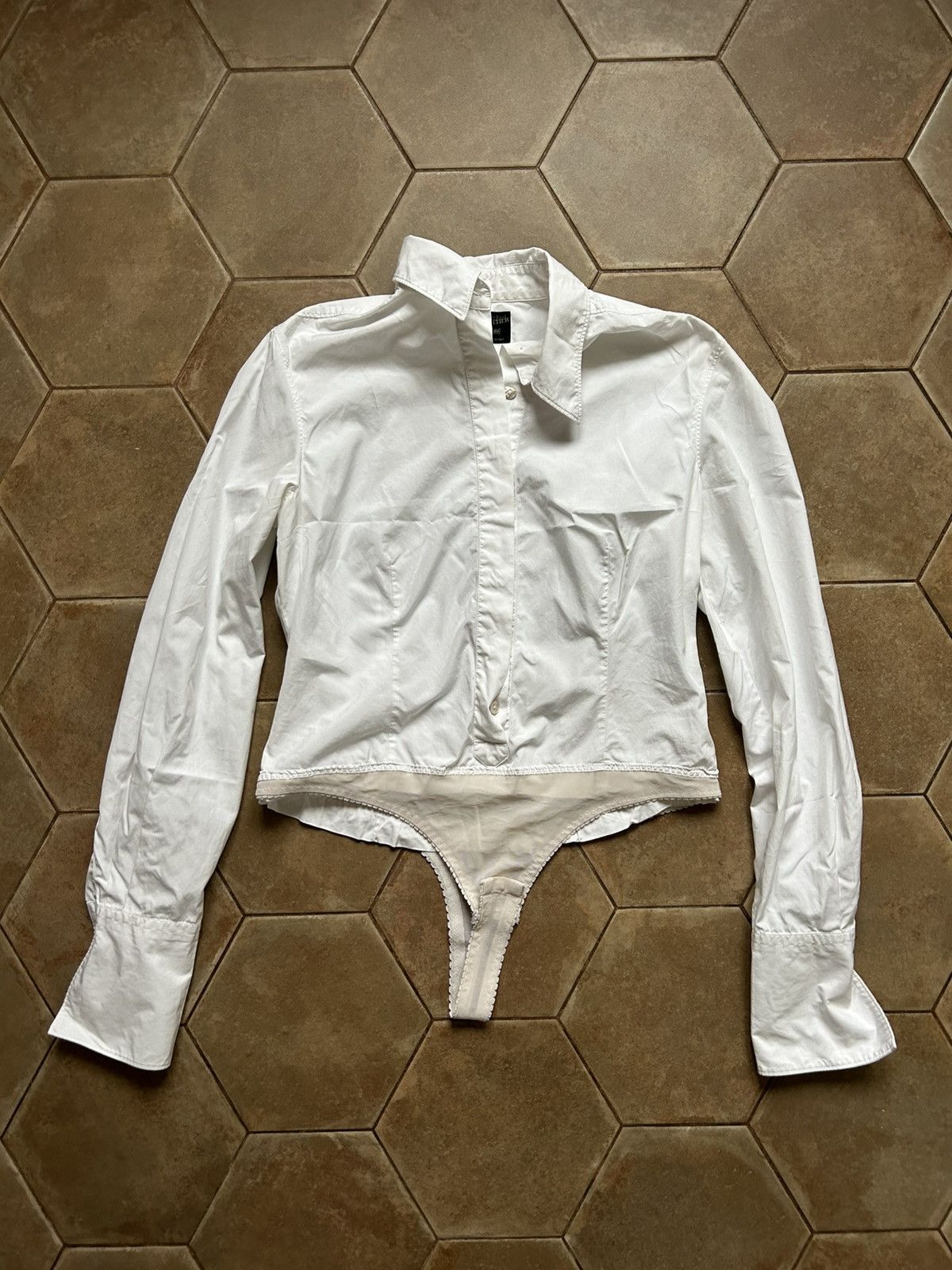 Jean Paul Gaultier Vintage Jean Paul Gaultier Onesie Bodysuit Shirt Size XL / US 12-14 / IT 48-50 - 1 Thumbnail